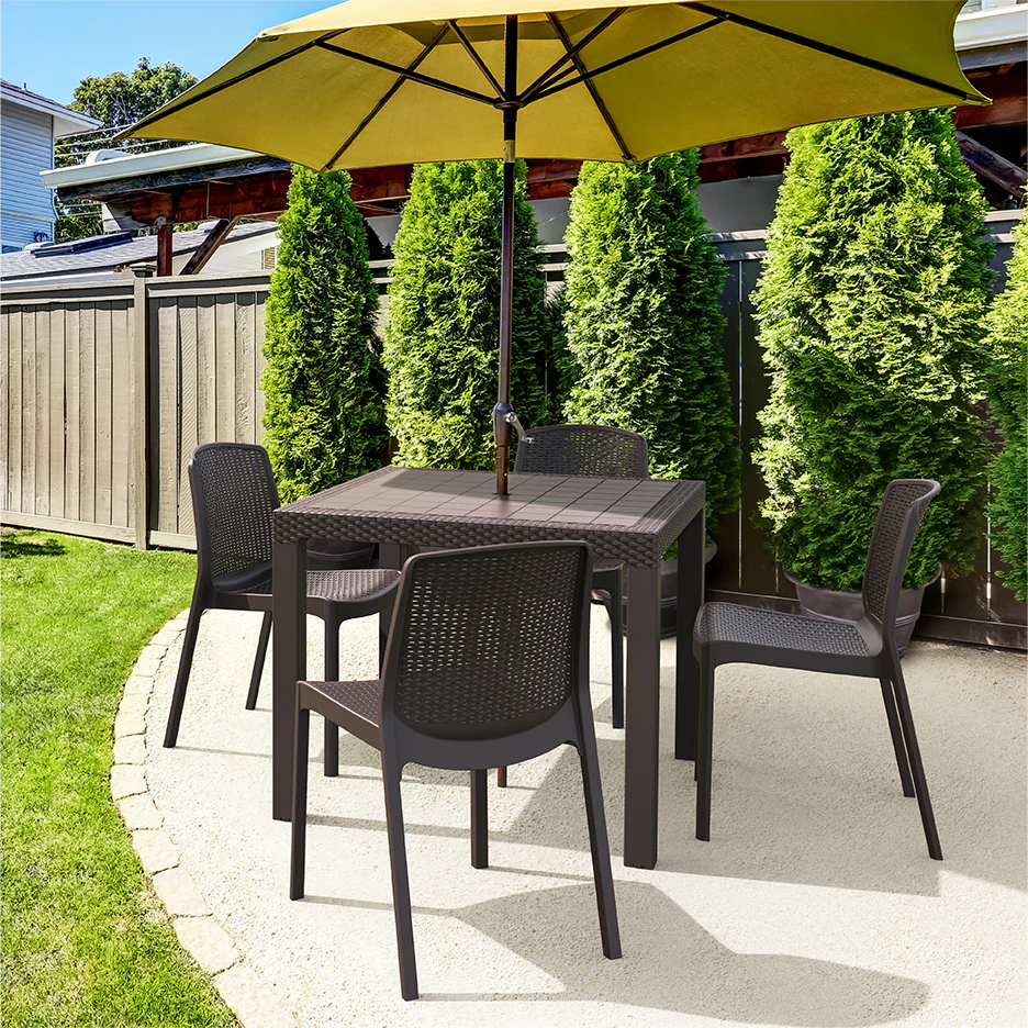 Cedarattan 4-seater Outdoor Dining Set of Table & Chairs